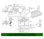 2019-2022 GM Upper Oil Pan Bolt 11548002 | GMPartsDirect.com