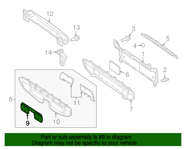 4515240028 Grille Cover 20092010 Smart Fortwo MercedesBenz USA Parts
