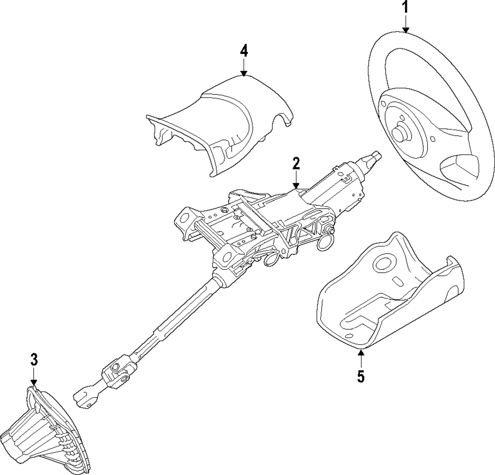 Steering Column - Ford (H3GZ-3C529-C)
