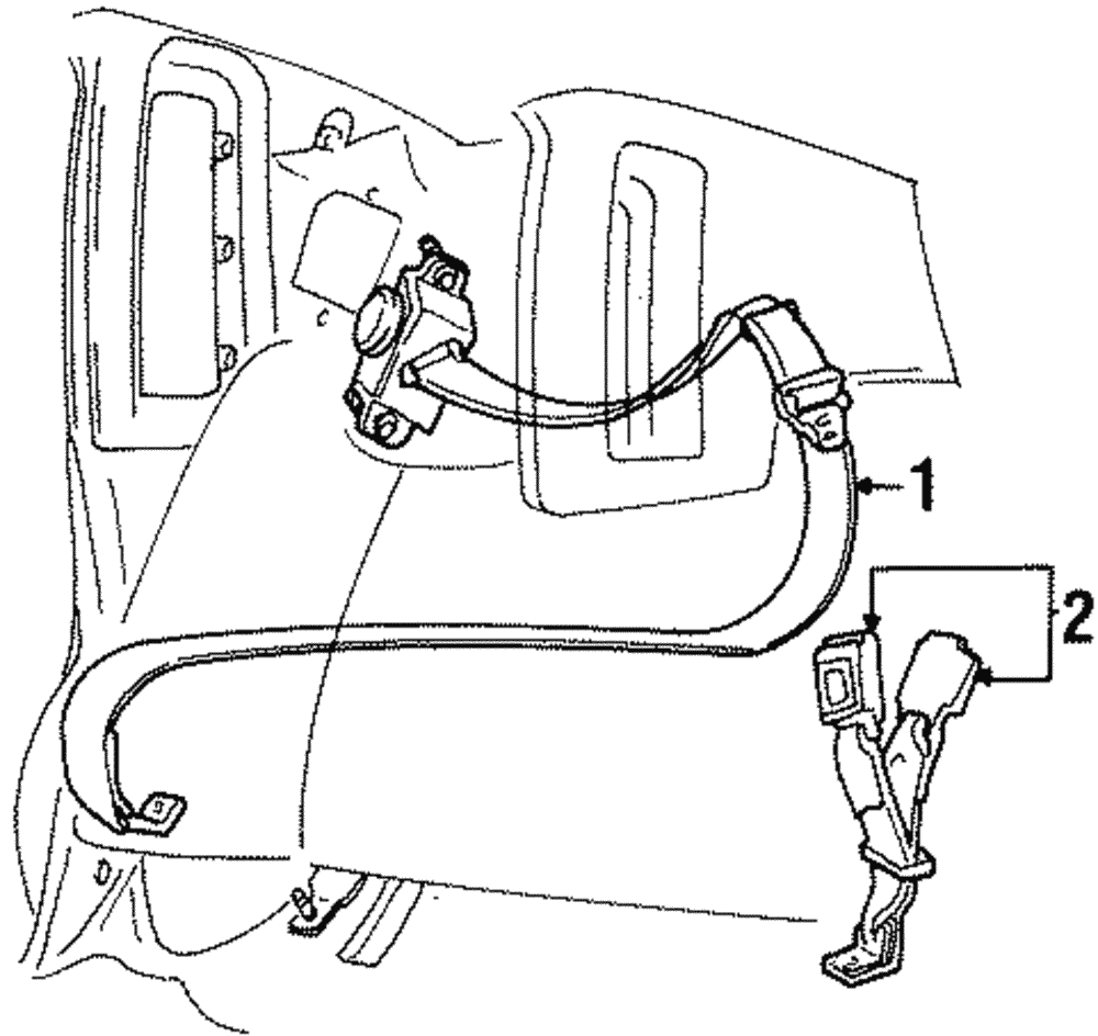 Lap & Shoulder Belt - Ford (YW1Z-54611B69-AAE)