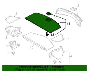2016-2023 Mazda CX-9 Genuine OEM trunk/Cargo Upper Floor Cover