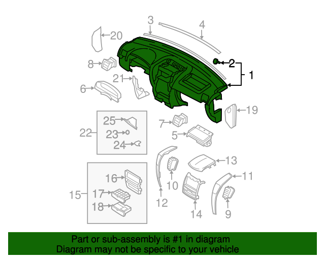20042006 Kia Sorento Instrument Panel 847103E012CQ Kia Automotive Parts