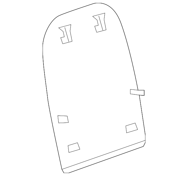 Panel, R/Seat Black Cushion Fil - GM (88942442)