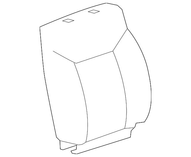Ebony Front Seat Back Cover (19127575)