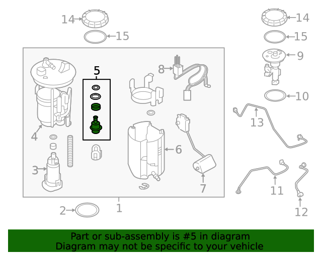 20152023 Subaru Fuel Injection Pressure Regulator 42024FL000 Subaru