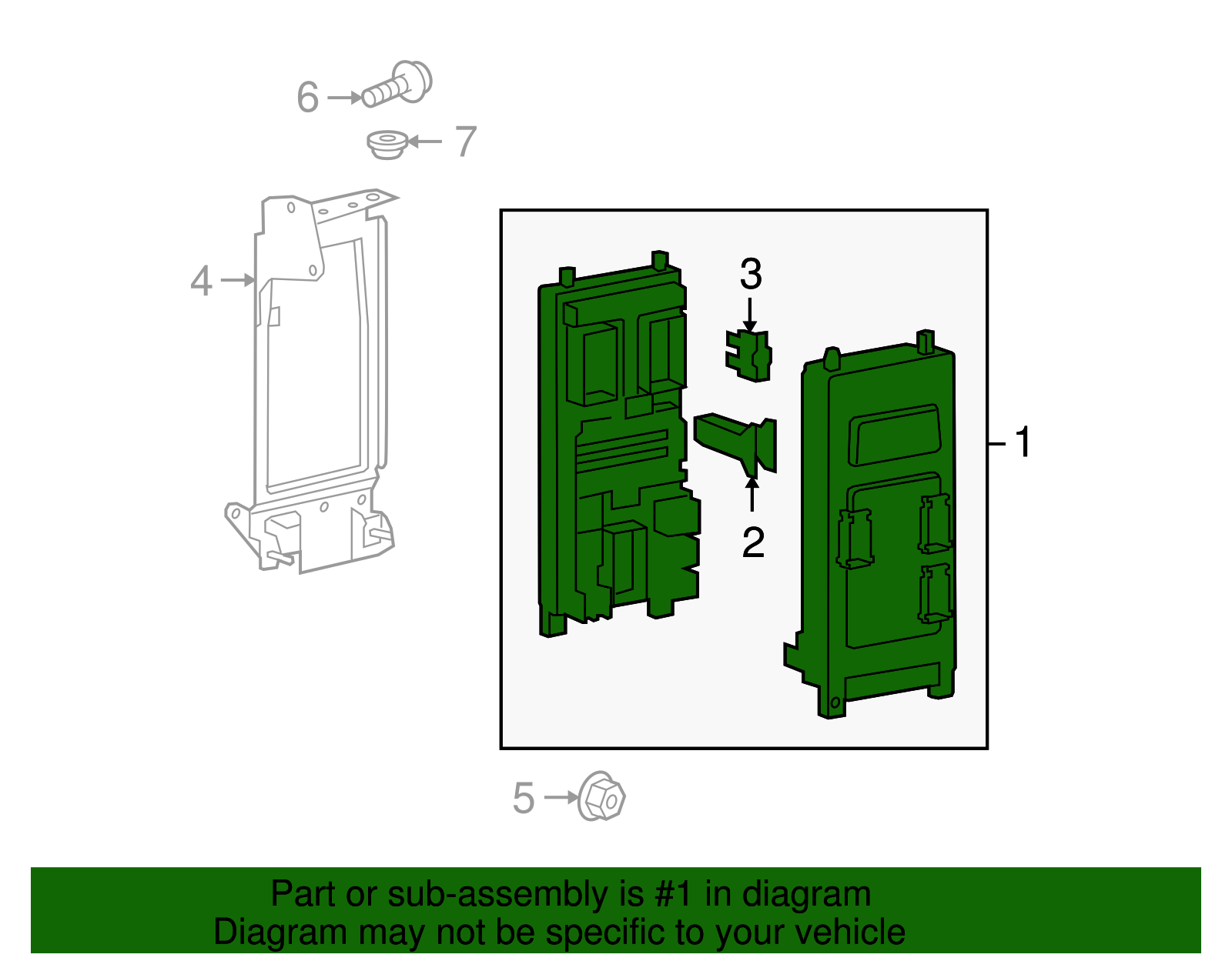 2005-2009 Land Rover Fuse Box YQE500420SW | Land Rover OEM Parts Online