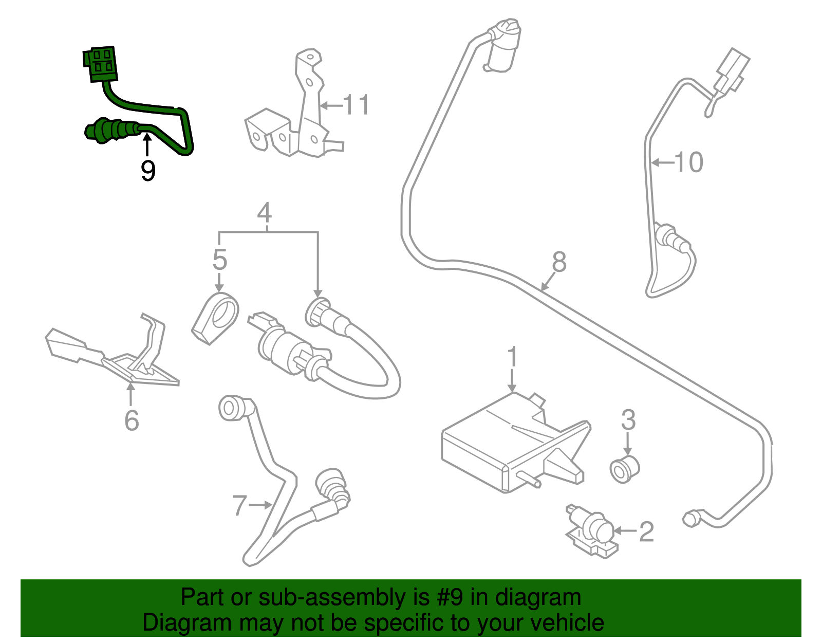 Mini Cooper Oxygen Sensor OEM 11780872674