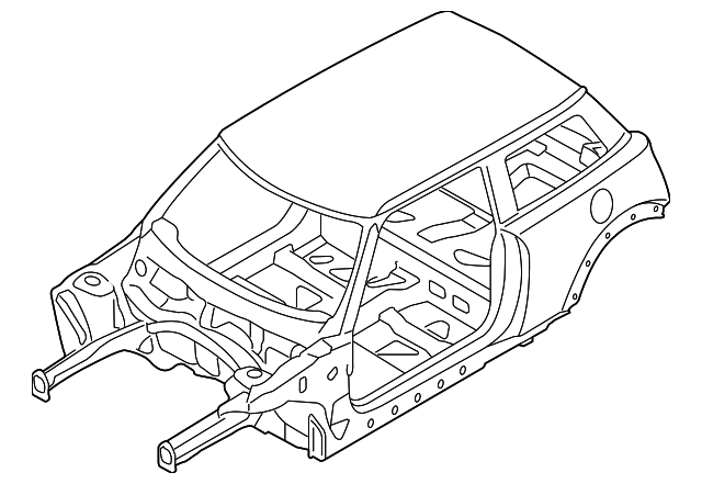 2015 2019 Mini Cooper Body Assembly 41007411221 Oem Bmw Mini Parts