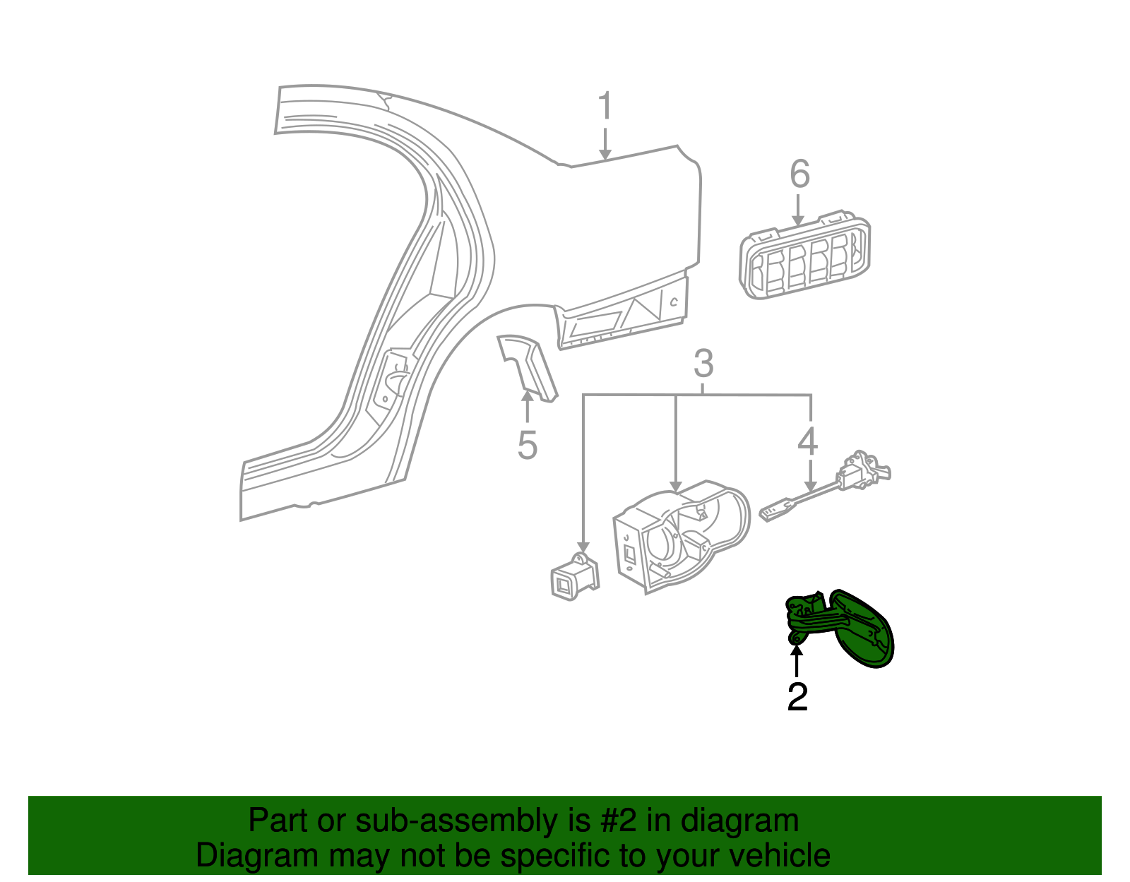 Fuel Door - Ford (XW4Z-54405A26-AA)