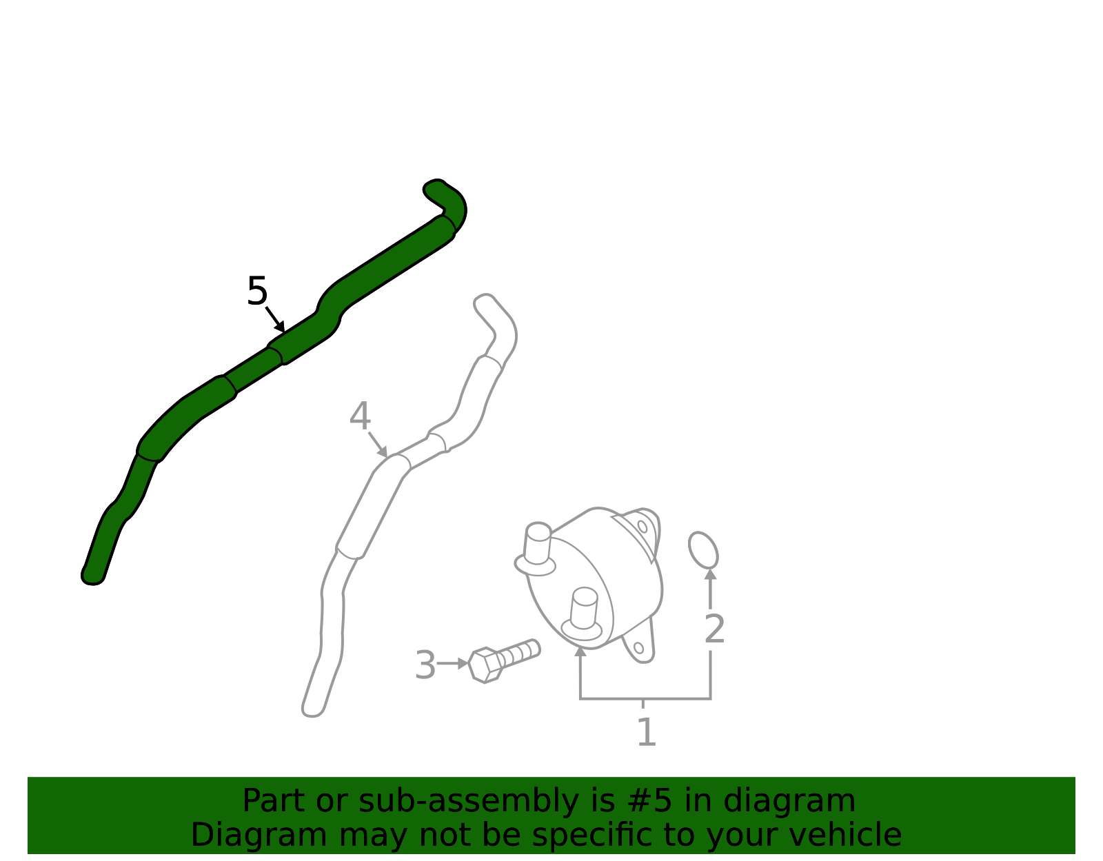 Oil Outlet Tube - Scion (16261-WB003)