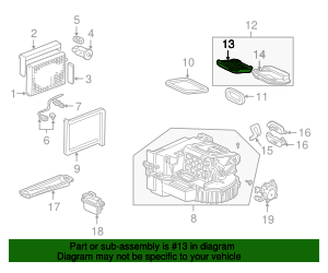 79831-S2A-013 - Cabin Air Filter 2000-2009 Honda S2000 Honda Parts Online
