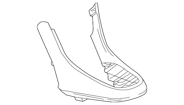 Medium Titanium Front Floor Console Trim Plate - GM (95080120)