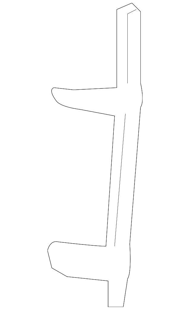 Channel, Rear S/D Wdo Front - GM (15068268)