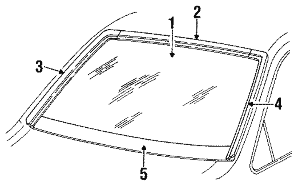 Reveal Molding - Ford (E7SZ-6303144-A)