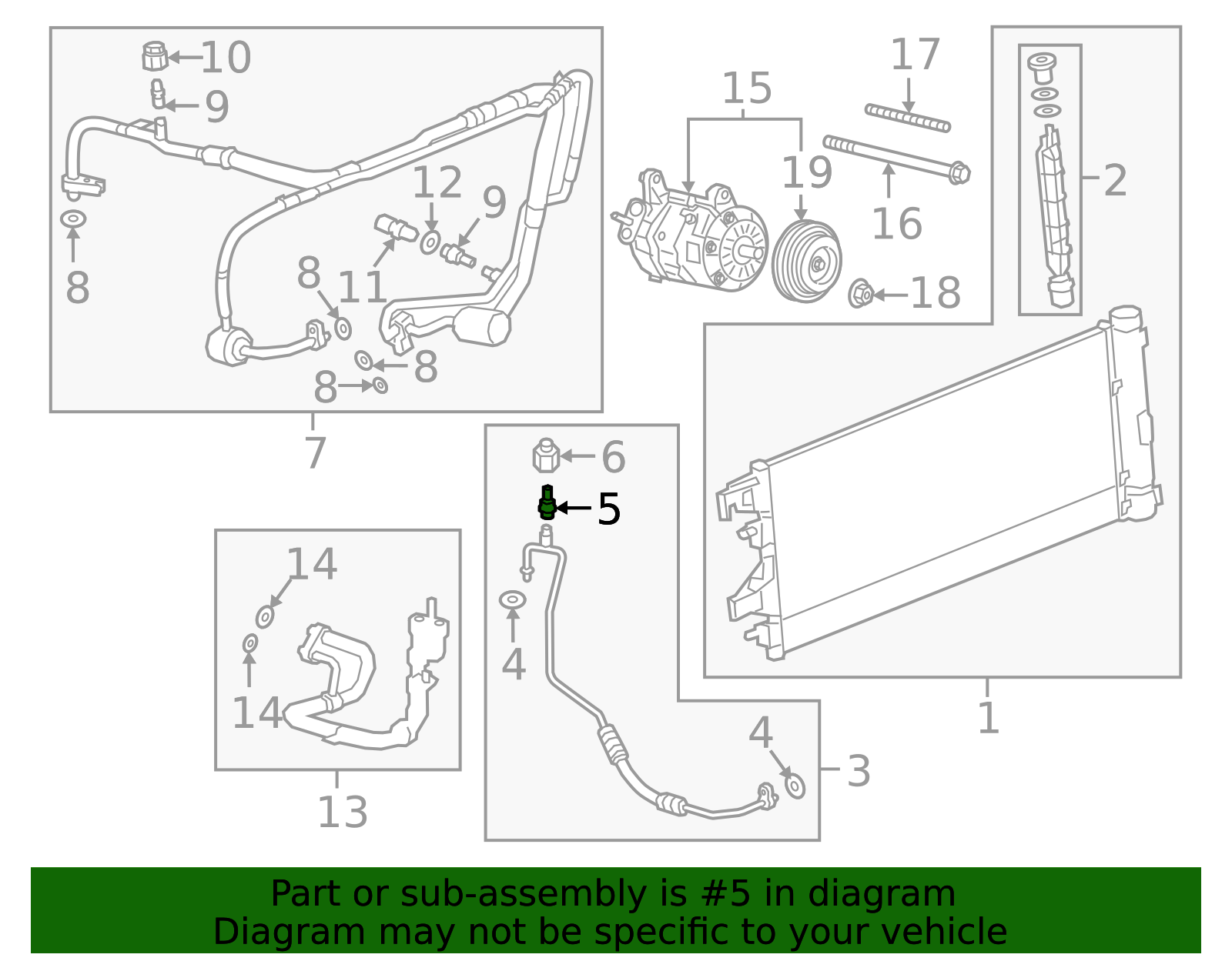 Air Conditioning System Valve Core - GM (25872392)