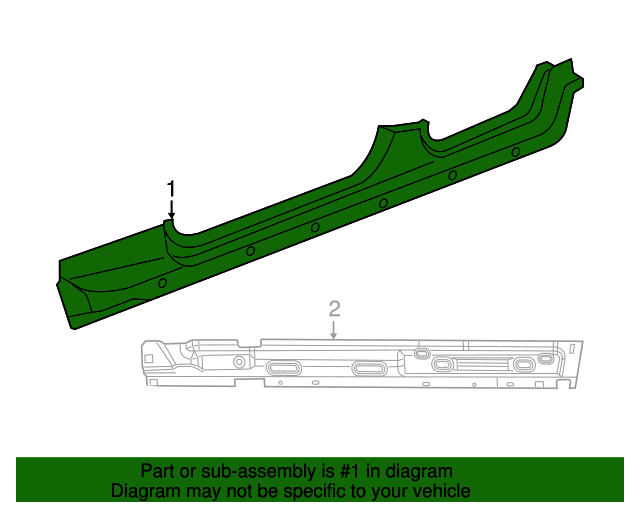 20072015 Jeep Wrangler Rocker Panel 55397218AF Jeep Warehouse Direct