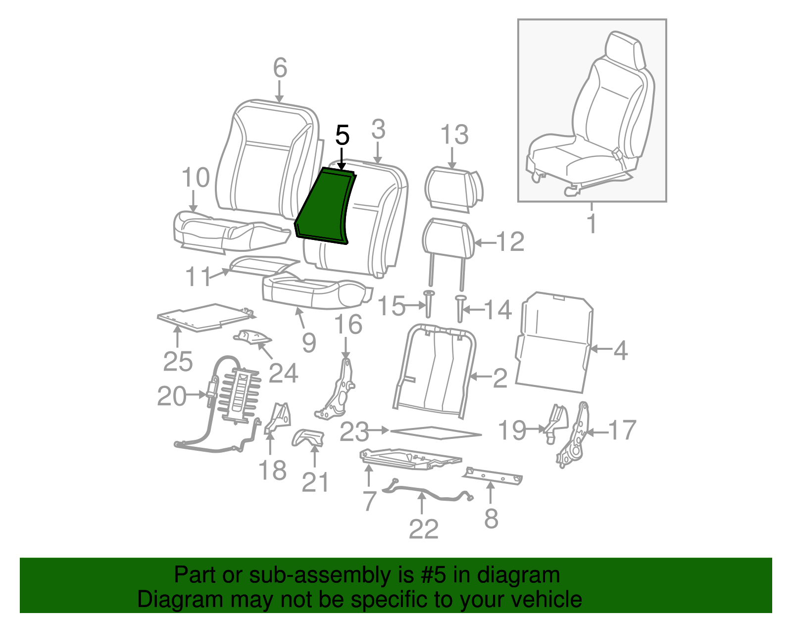 Front Seat Back Heater - GM (89041526)