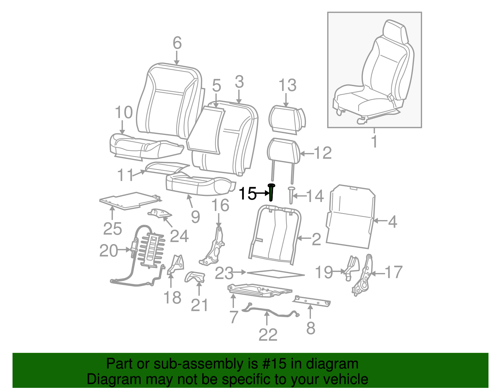 Headrest Guide - GM (89041522)