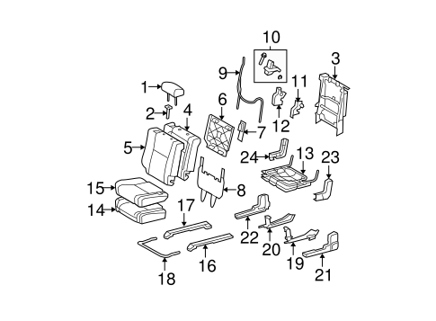 Rear Seat Components for 2013 Toyota Tundra #1