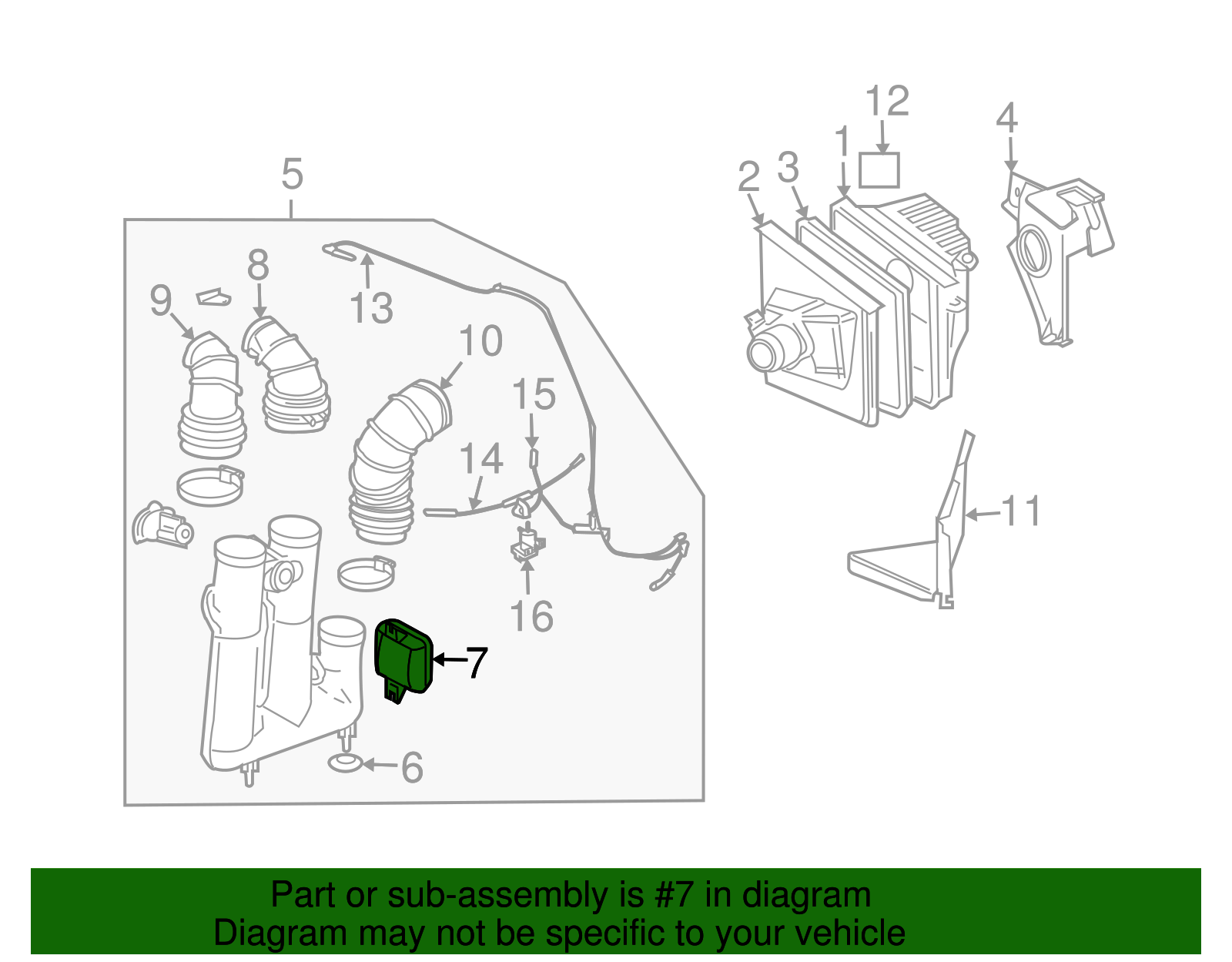 Secondary Air Inlet Valve Actuating Vacuum Tank - GM (90502721)