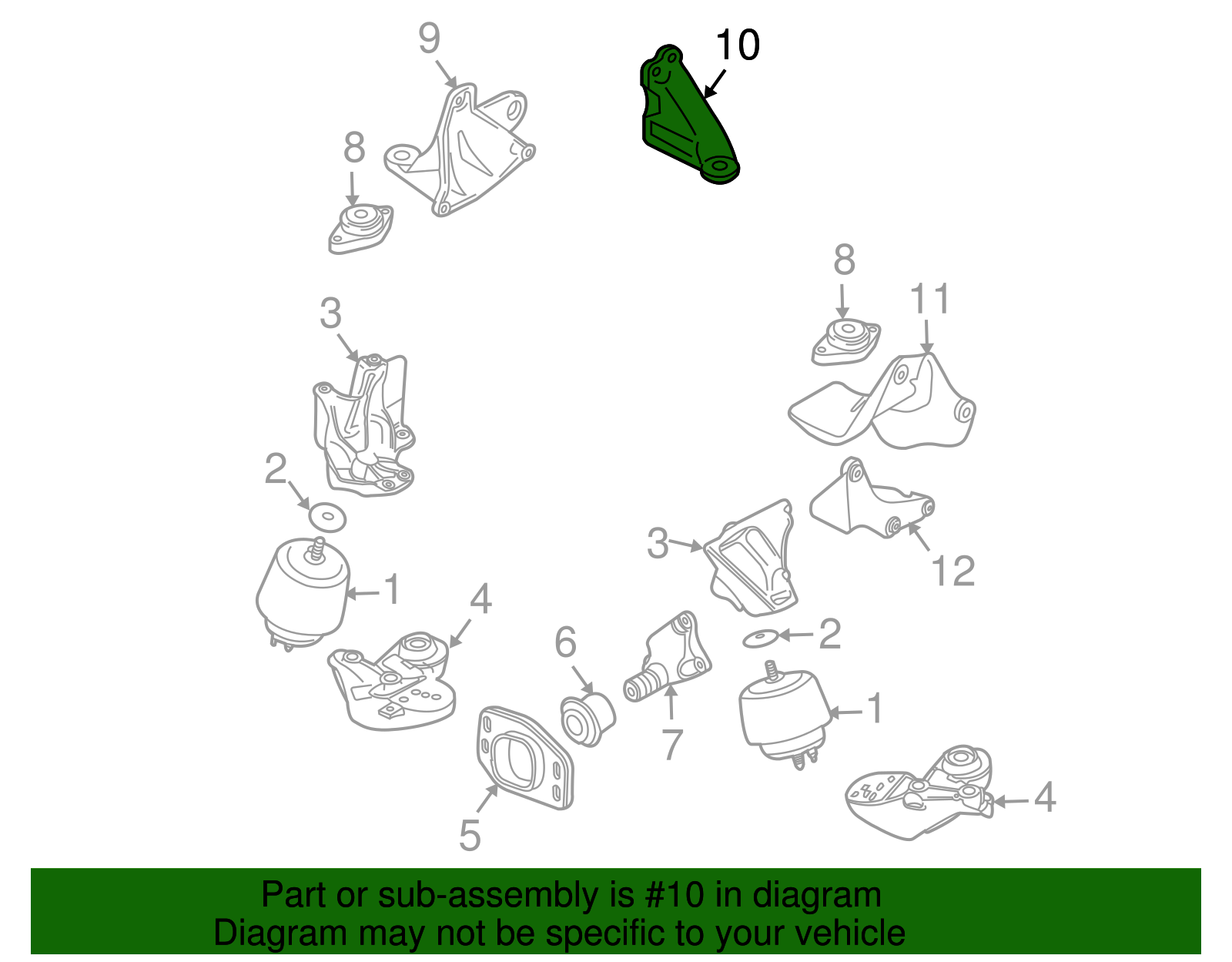 Trans Support - Volkswagen (8D0-399-107-S)