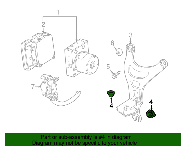23507367 GM Mount Bracket Bushing Kit GM Parts Store