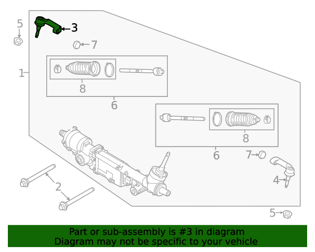 20212023 Ford OEM Outer Tie Rod ML3Z3A130A Ford Parts Center