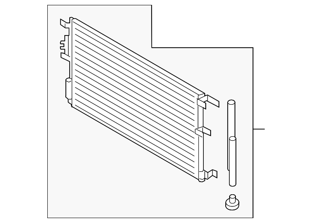 Genuine Condenser For 2016 2018 Hyundai Tucson Part 97606 D3500 