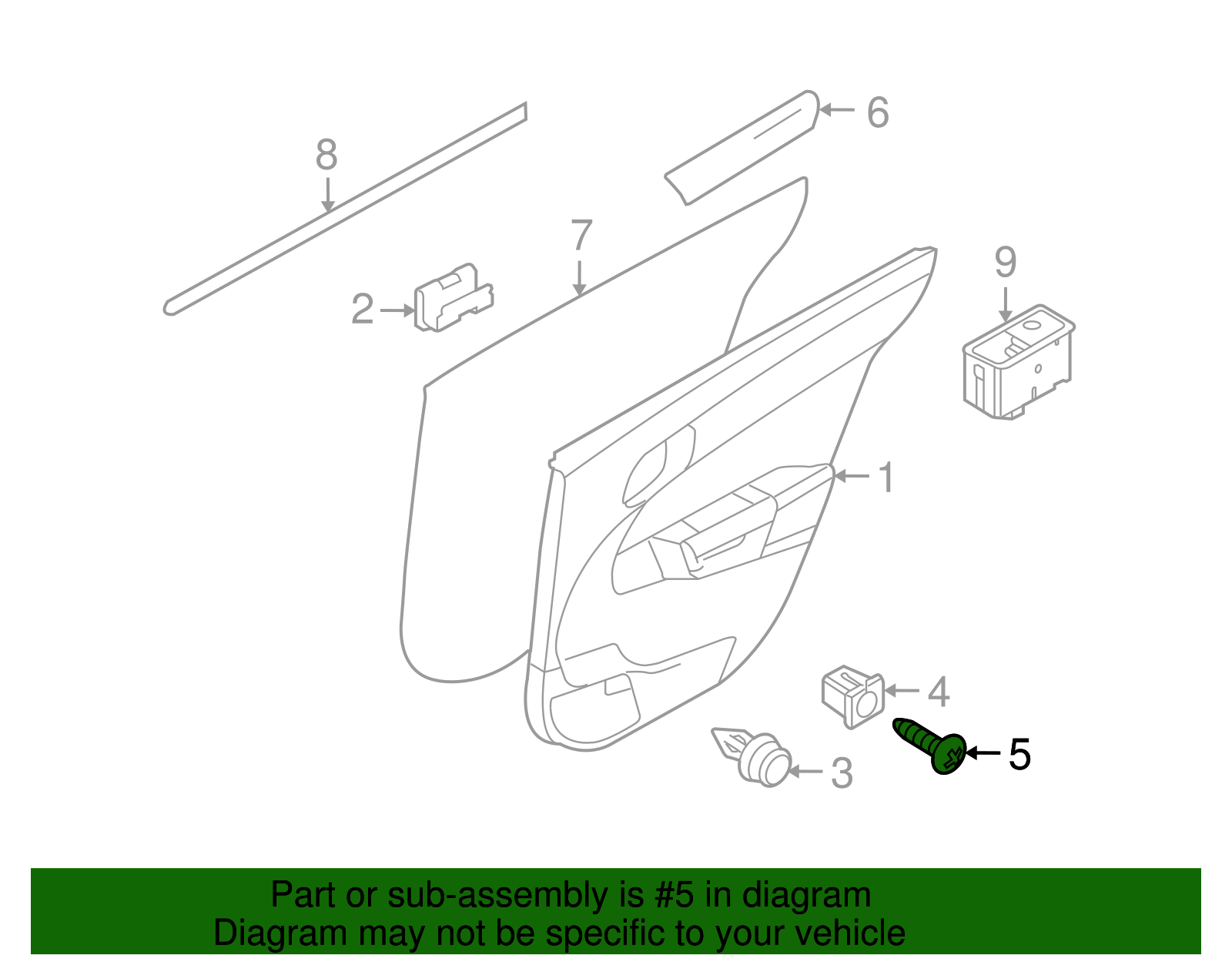 Bolt, Front S/D Tr - GM (11096503)