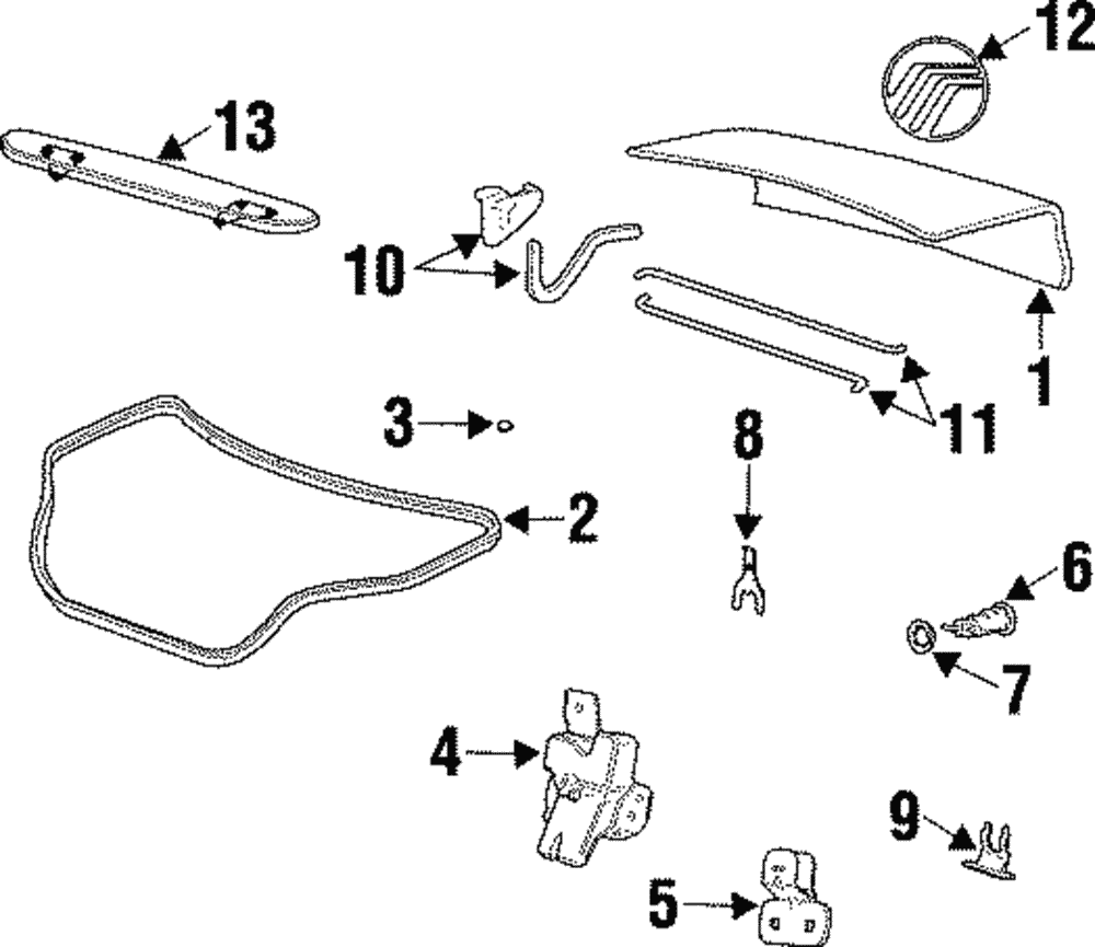 Lock Cylinder Plate - Ford (YF1Z-5443627-AA)