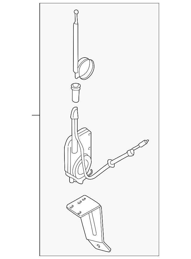 19972003 Infiniti QX4 Antenna Assembly 282001W205 Infiniti Parts Online