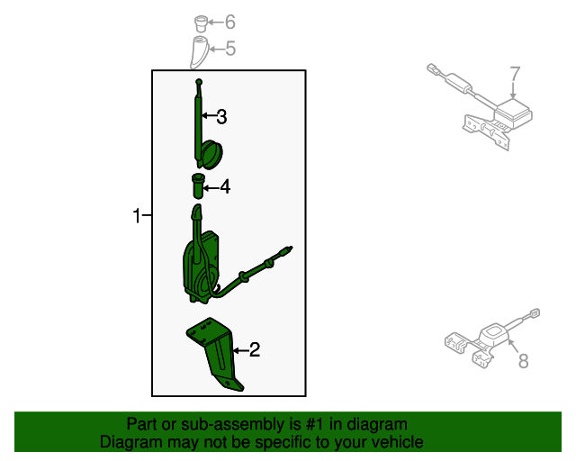 19972003 Infiniti QX4 Antenna Assembly 282001W205 Infiniti Parts Online