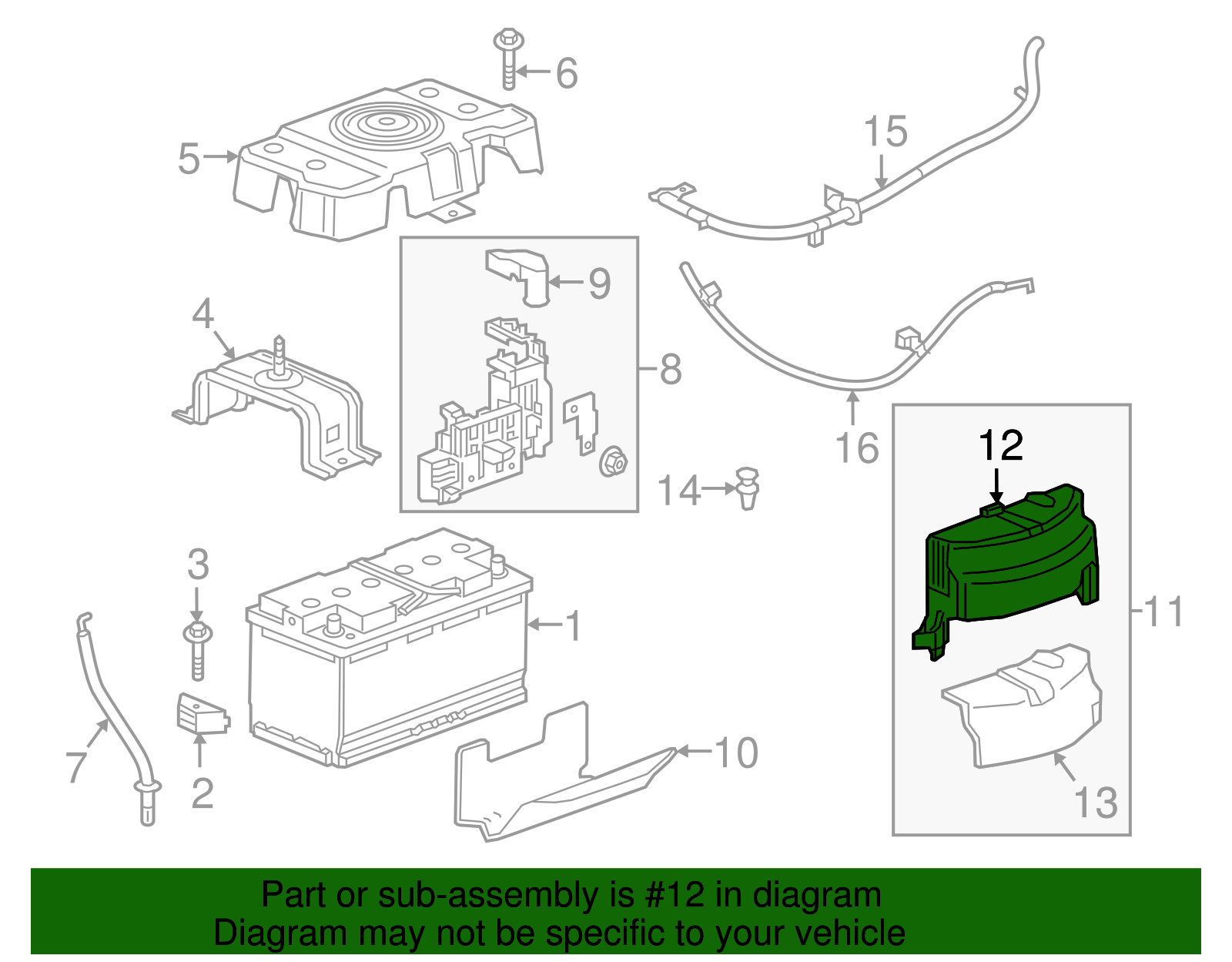 Rear Body Fuse Block Cover - GM (84063479)