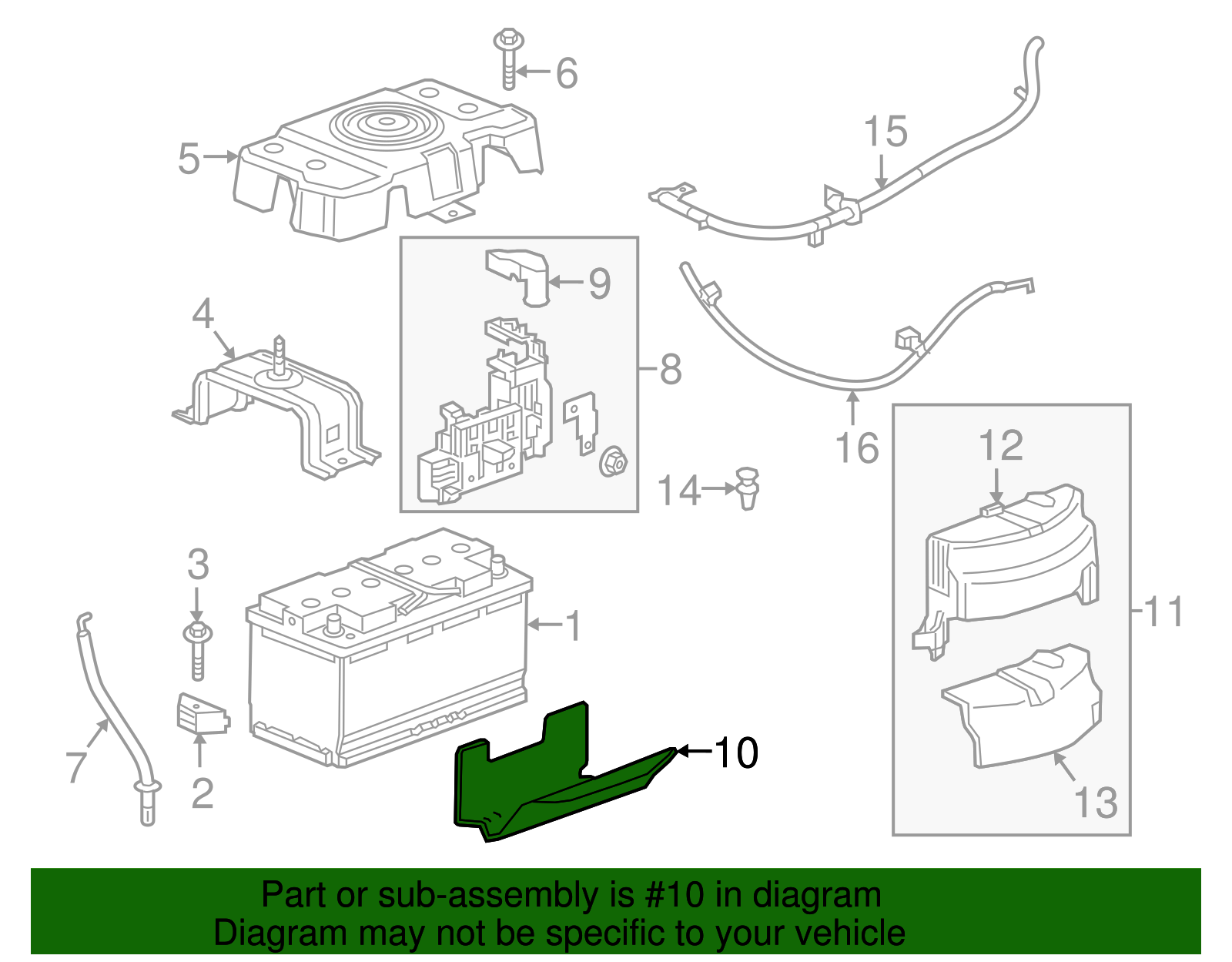 Battery Positive Cable Terminal Cover - GM (84030757)