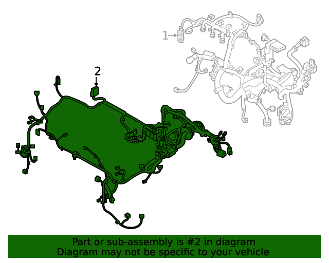 2021 Nissan Kicks Wire Harness 240125R00A Nissan Parts Plus