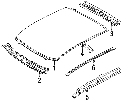 Roof & Components for 1994 Mazda 323 #0