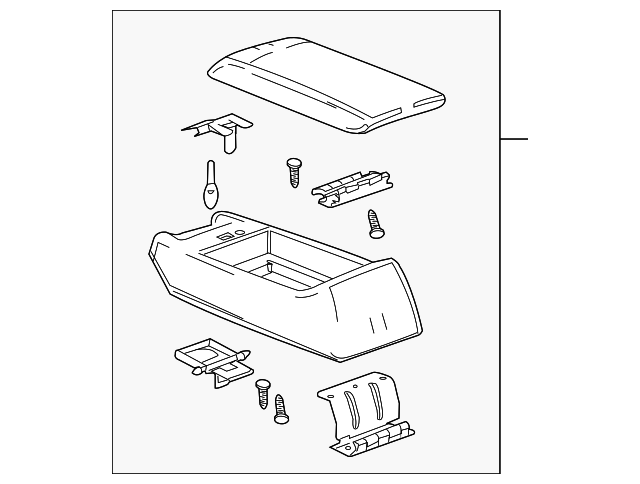 Front Floor Console Armrest - GM (89040060)