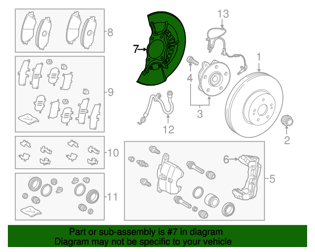 20182024 Toyota Brake Dust Shield 4778206180 Toyota Parts Center