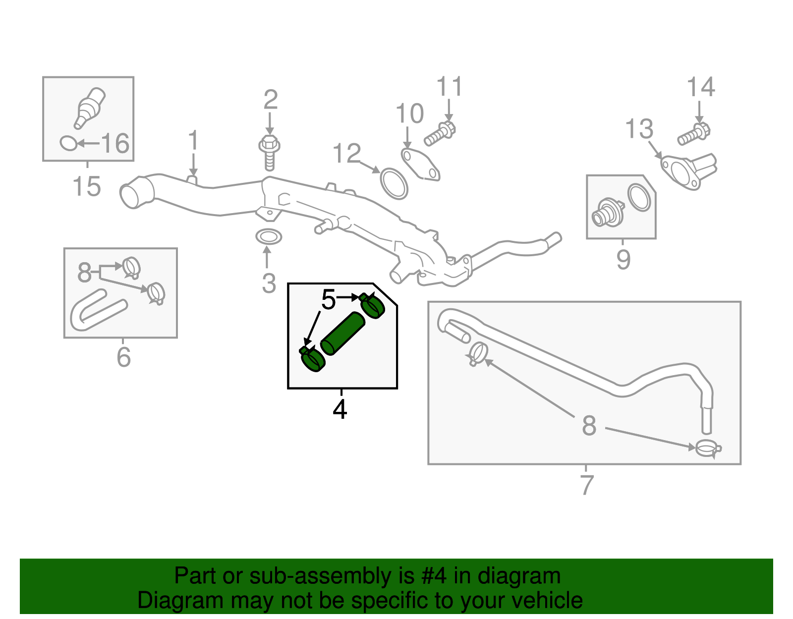 By-Pass Hose - Scion (SU003-00404)