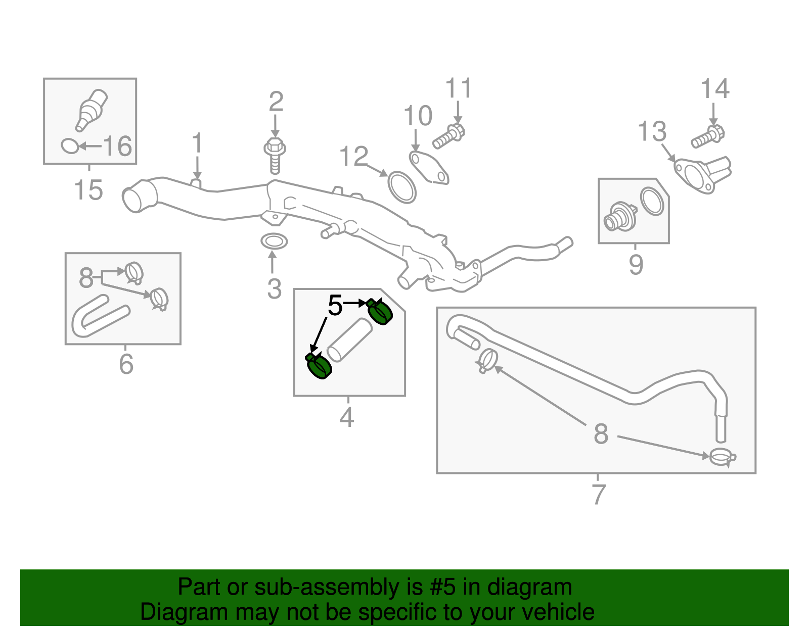 Front Hose Clamp - Scion (SU003-02173)