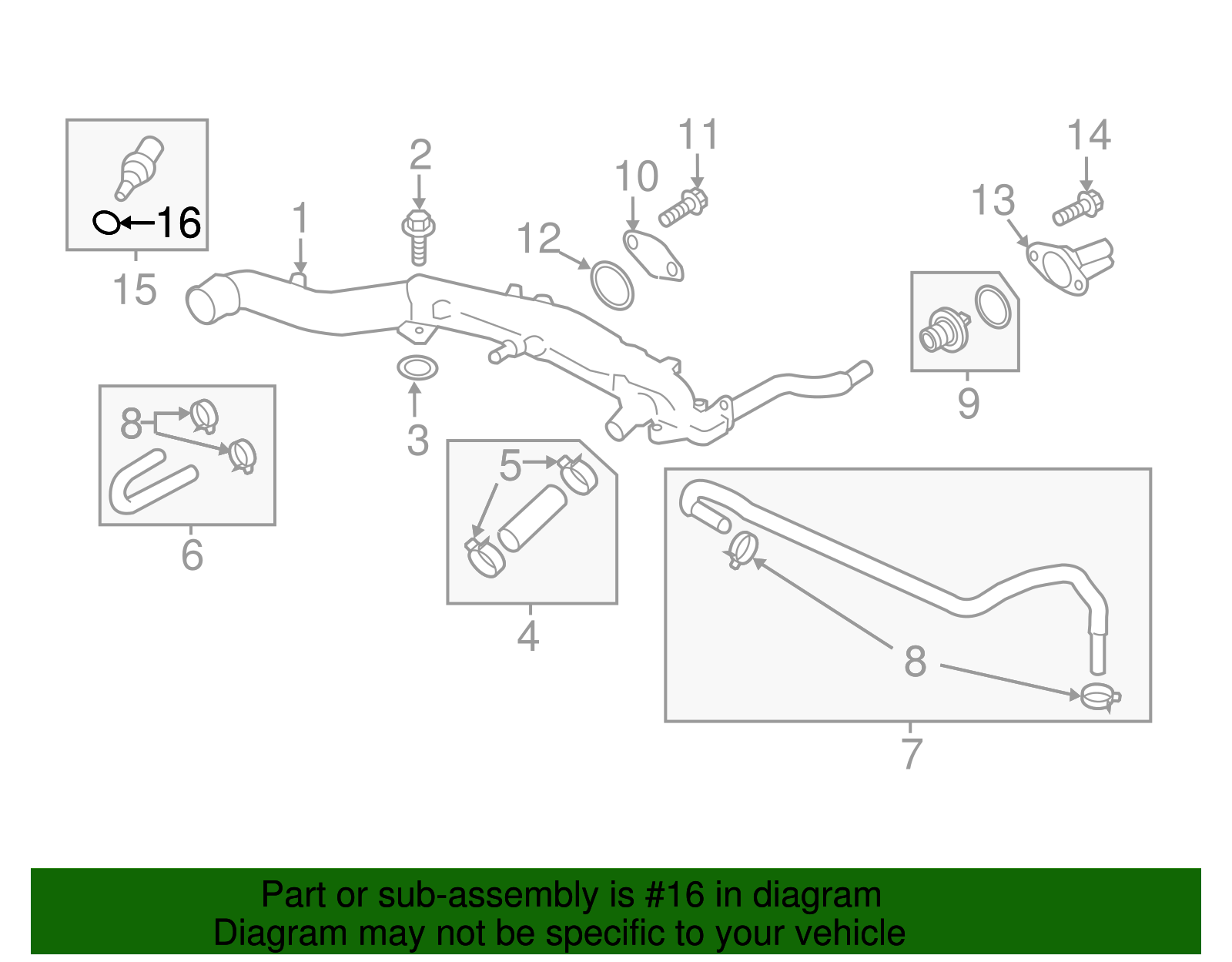 Temp Sensor O-Ring - Scion (SU003-02157)