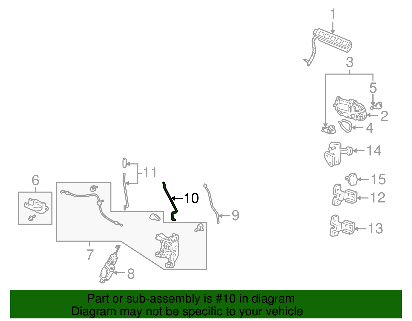 Control Rod - Ford (YL3Z-1622135-AA)