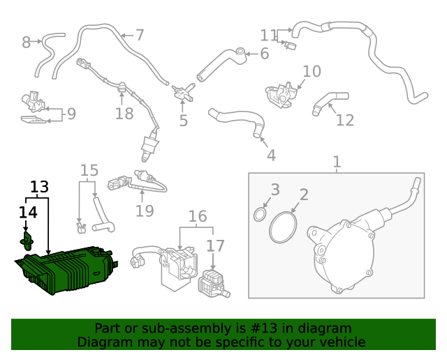 Genuine Official Toyota Vapor Canister Part# 77740-06230 For 2018