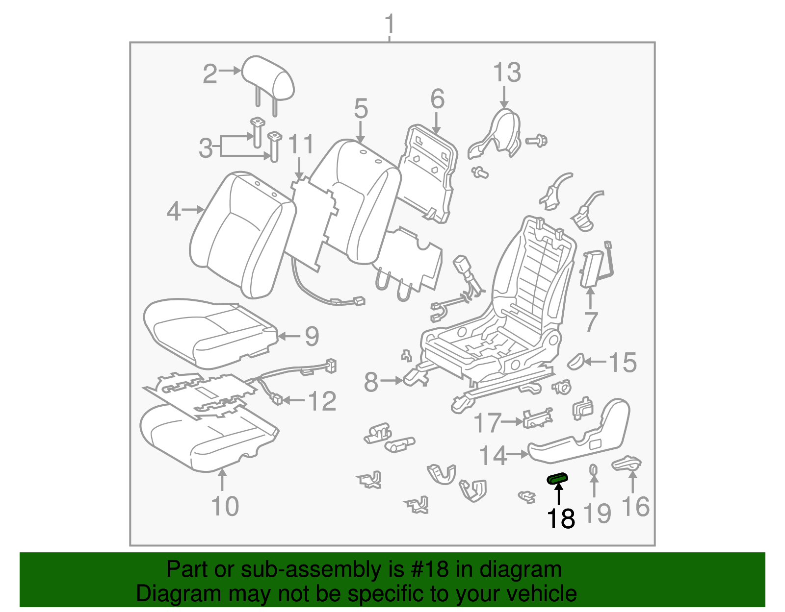 Knob - Toyota (84921-AA100-E0)