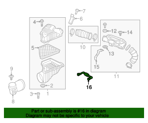 2013-2021 GM Positive Crankcase Ventilation (PCV) Tube 12627132 ...