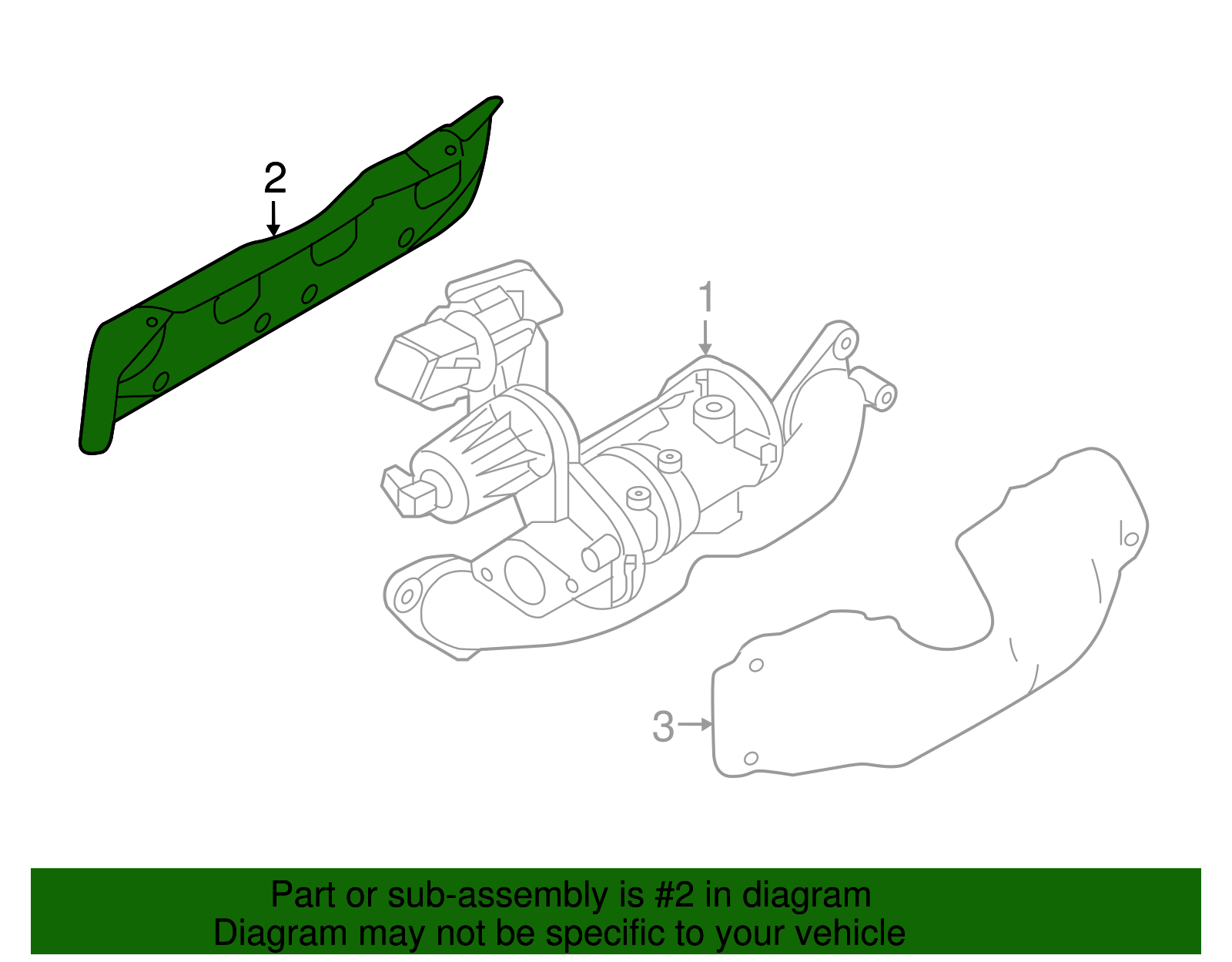 2015 2019 Nissan Manifold Gasket 14036 BV80A Nissan RVA 2015-2019-nissan-manifold-gasket-14036-bv80a-nissan-rva