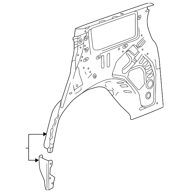Driver Side Quarter Inner Panel - GM (84362836)