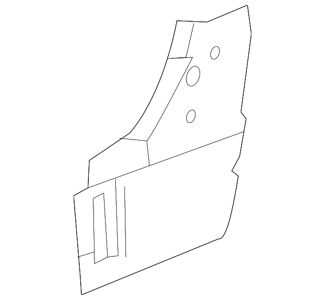 20172022 GMC Acadia Driver Side Quarter Inner Panel Extension 22999976