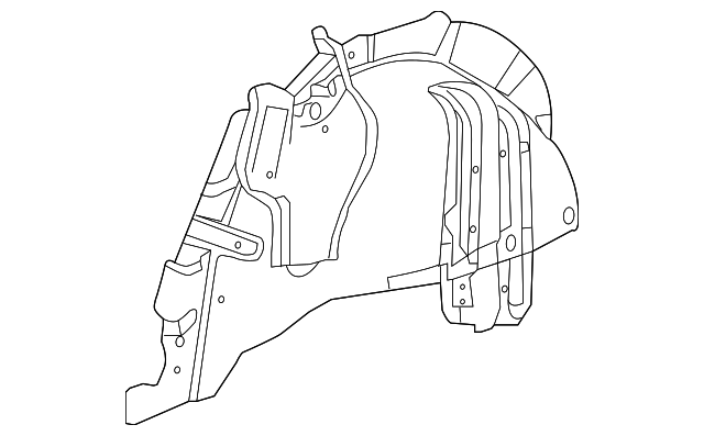 Rear Driver Side Wheelhouse Inner Panel - GM (84354086)