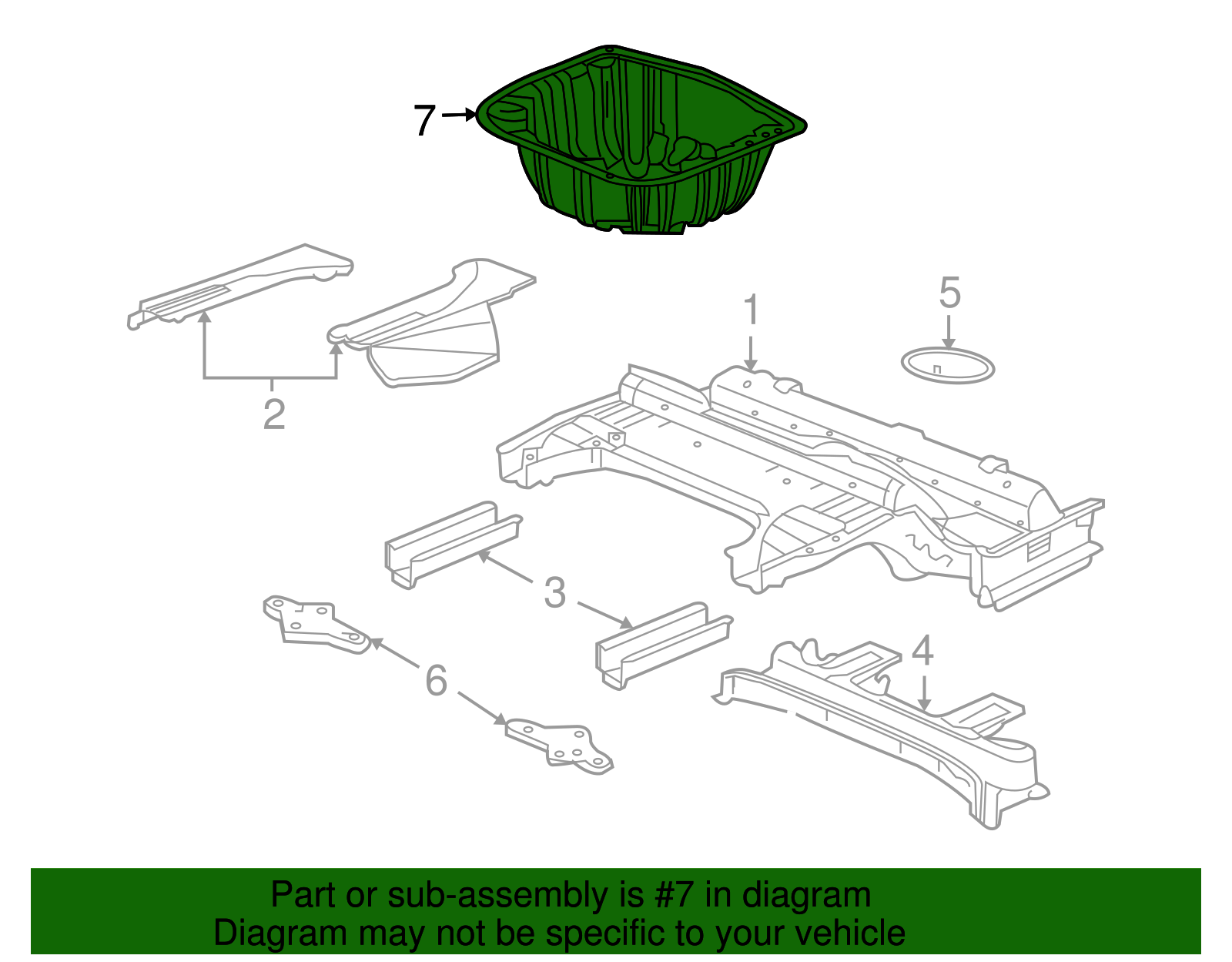 Spare Wheel Well Panel - GM (92289311)